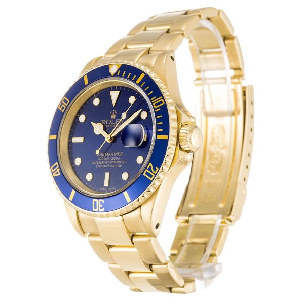 Rolex Submariner 16618 Mens 40 MM Blue Automatic Steel Watch