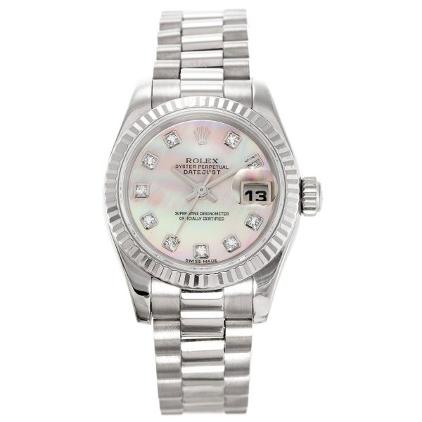 Rolex Datejust 179179 Ladies 26 MM Automatic Mother of Pearl Watch