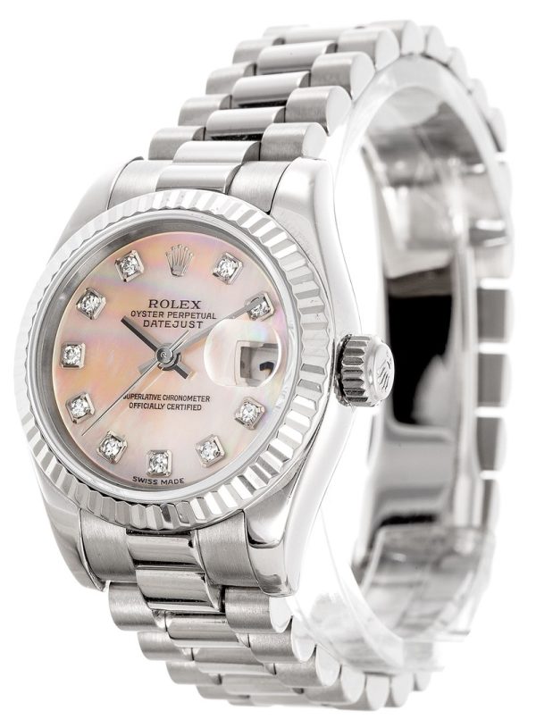 Rolex Datejust 179179 Ladies 26 MM Automatic Mother of Pearl Watch
