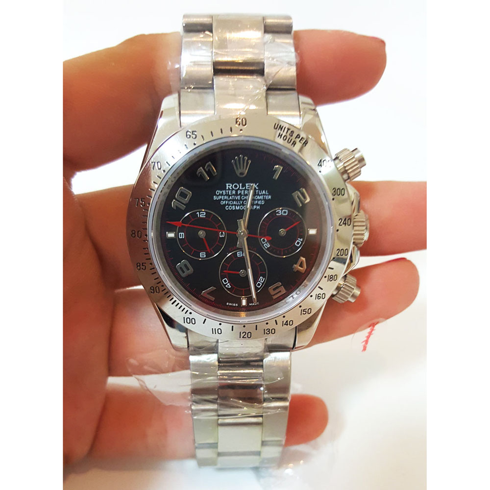 Rolex Daytona 116509N Mens Black Arabic Automatic 40 MM Steel Watch