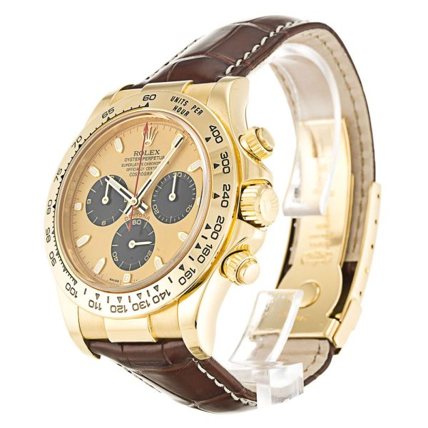Rolex Daytona 116518 Mens 40 MM Automatic Gold/Brown Leather Watch