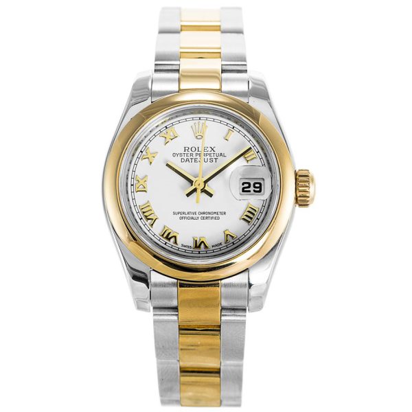 Rolex Datejust 179163 Ladies White Automatic 26 MM Steel Watch