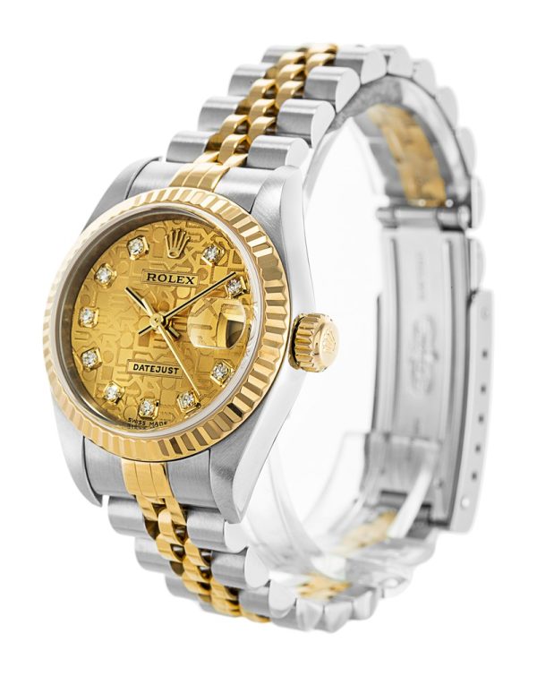 Rolex Datejust 79173 Ladies 26 MM Gold Plated Steel Automatic Gold Watch