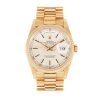 Rolex Day-Date 18238 Yellow Gold Mens 36mm Automatic Silver Dial Watch