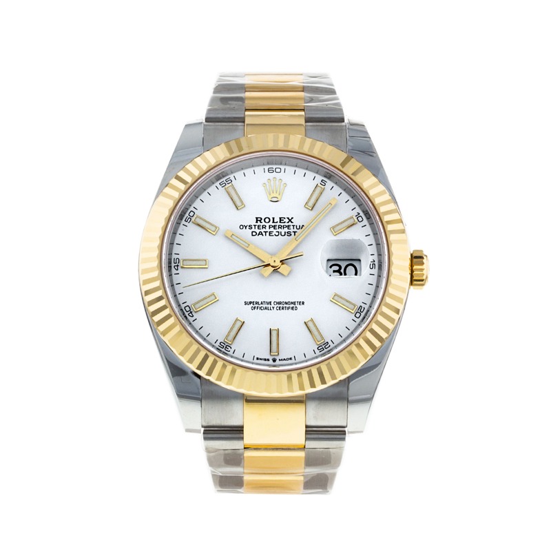 Rolex Datejust Oyster White Stk Asian 2813 Men White Automatic watch