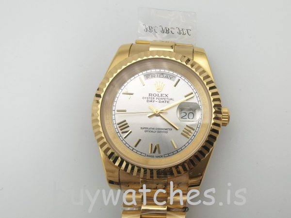 Rolex Day-Date II 218238 Automatic Mens 41 mm Steel Yellow Gold Watch