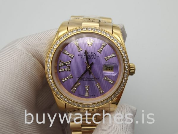 Rolex Datejust 278384 Ladies 31 mm Automatic Purple With Diamonds Watch