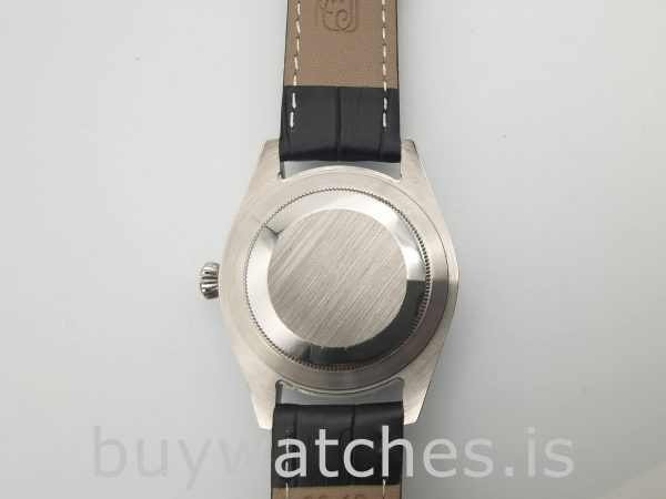 Rolex Cellini Date 50519 Mens 39mm Steel Blue Automatic Watch