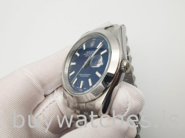 Rolex Datejust 126300 Men 41mm Blue Steel Automatic Watch