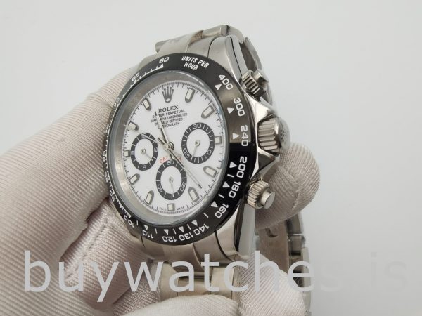Rolex Daytona 116500 Men's 40mm White Dial Automatic 4130 Watch