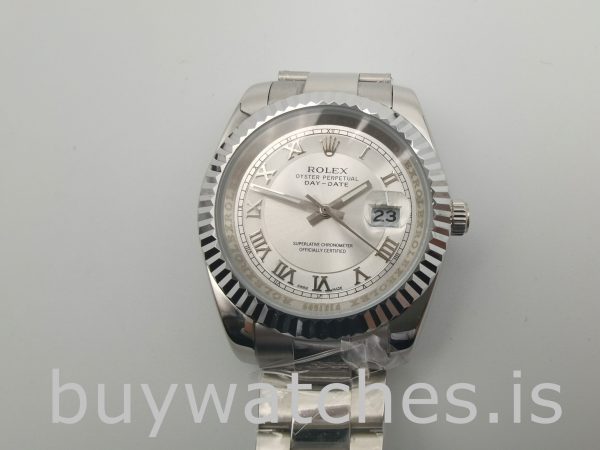 Rolex Datejust 4770 White Dial Men 41mm Roman Numeral Automatic Watch