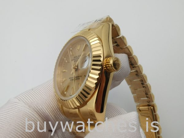 Rolex Datejust 68278 Champagne Dial Ladys 31mm Automatic Watch