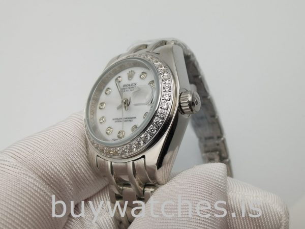Rolex Datejust 80299 White Gold Dial Ladys 29mm Automatic Watch