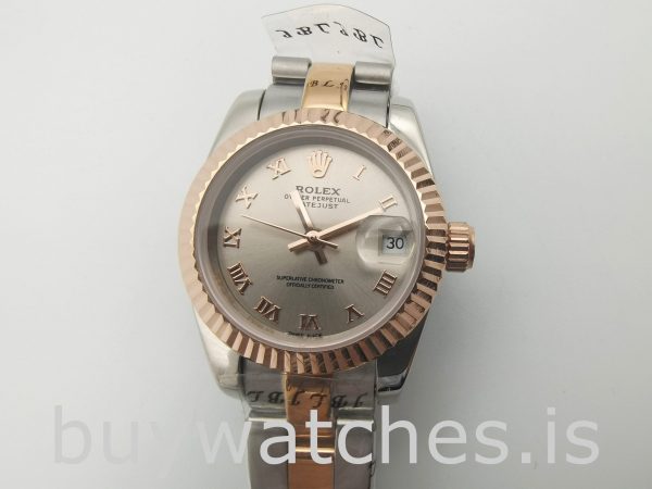 Rolex Datejust 179171 Lady Gray 26mm Steel Rose Gold Automatic Watch