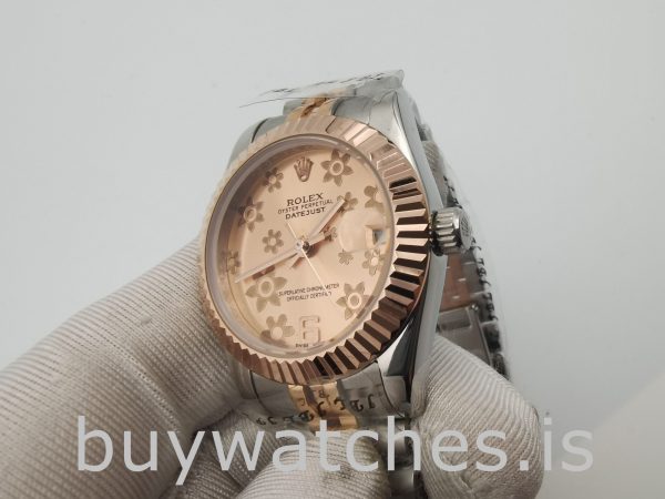 Rolex Datejust 178271 Unisex 31mm Pink Floral Dial Automatic Watch