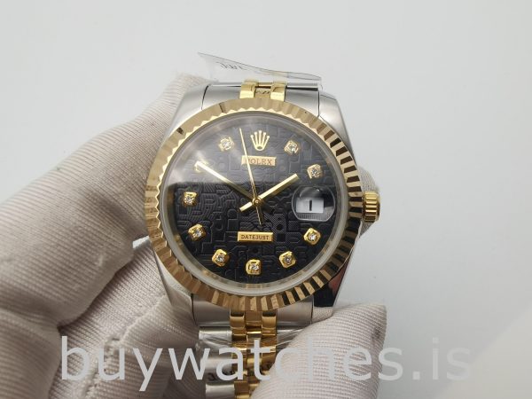 Rolex Datejust 116233 Unisex 36mm 18k Yellow Gold Automatic Watch