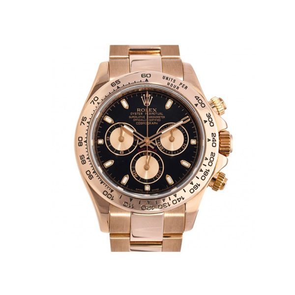 Rolex Daytona 116505 Mens Rose Gold 40mm Round Automatic Watch