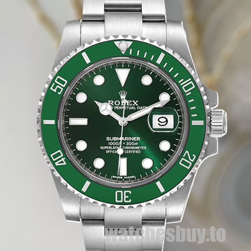 Rolex Submariner Men's 116610LV Green Dial Bracelet